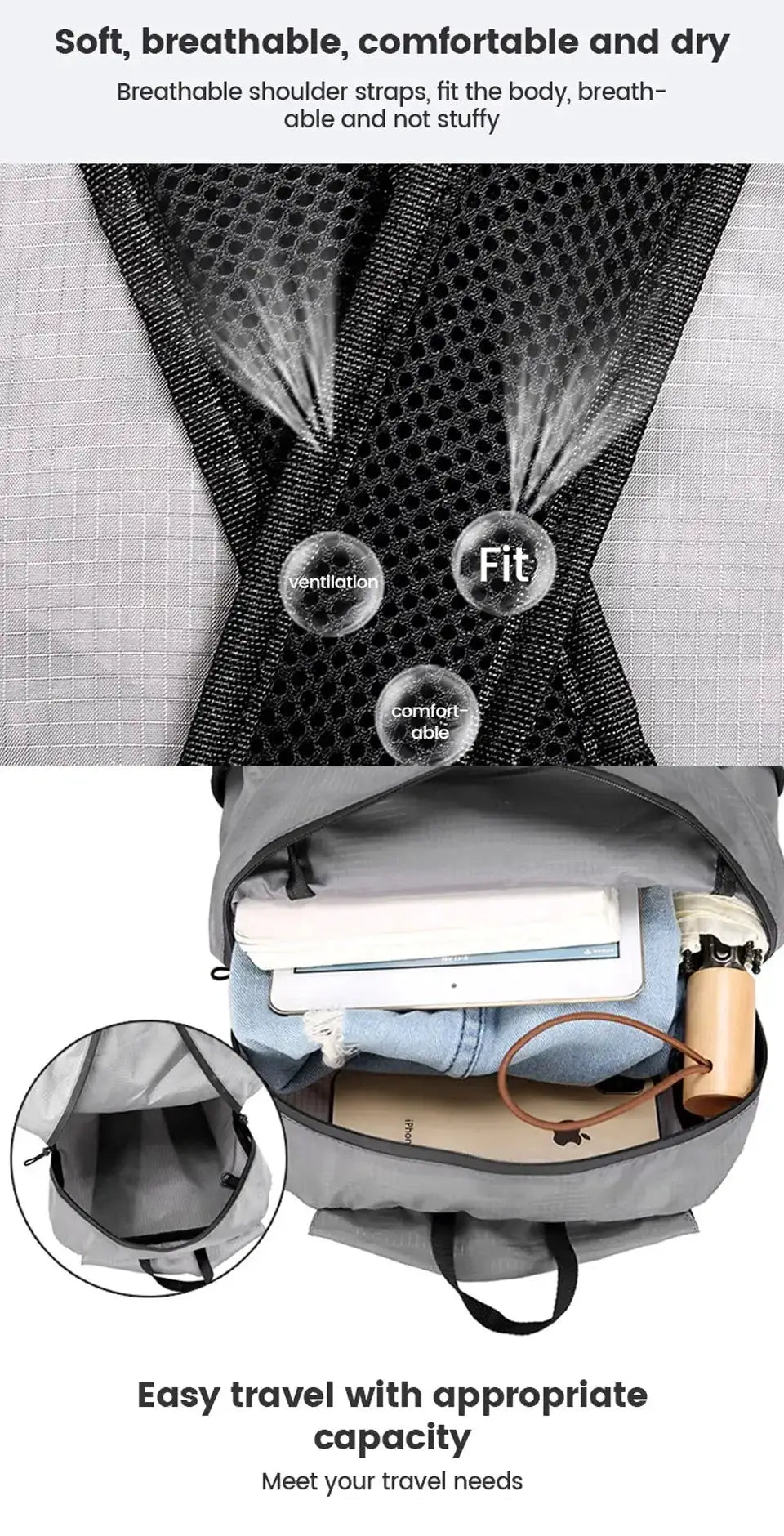 Ultralight Foldable 20L Hiking Backpack - Simples Market