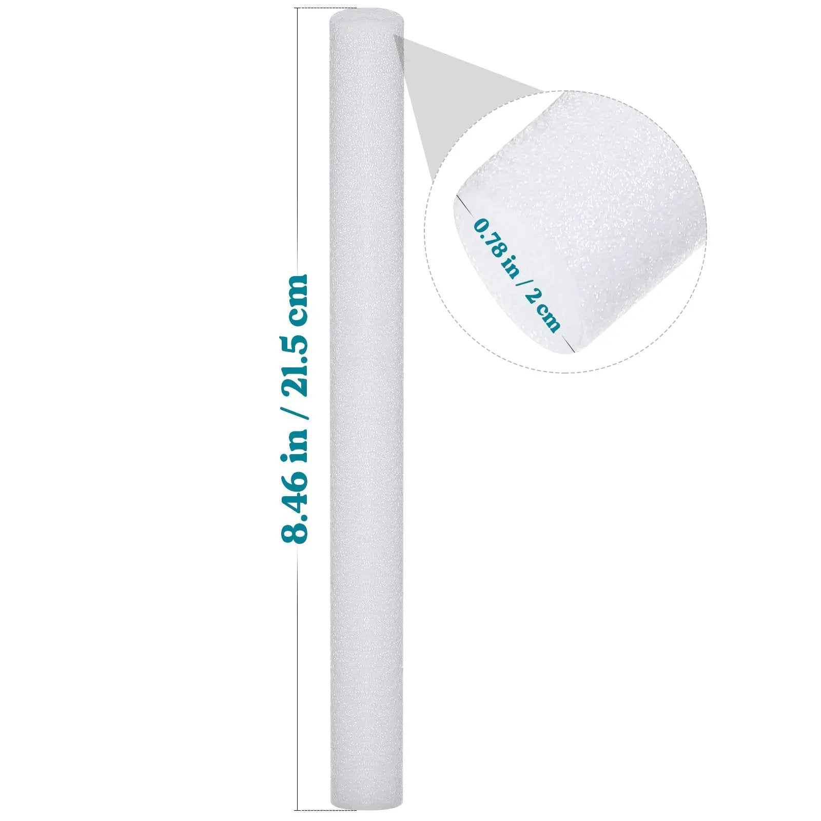 Anti-slip sofa foam strips by Simples Market; white cylindrical foam grips, 2 cm diameter