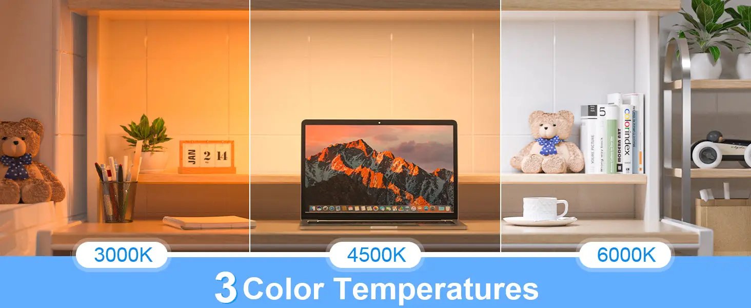 WILLED 5W dimmable night light by Simples Market; three color temperatures for desk or closet lighting.