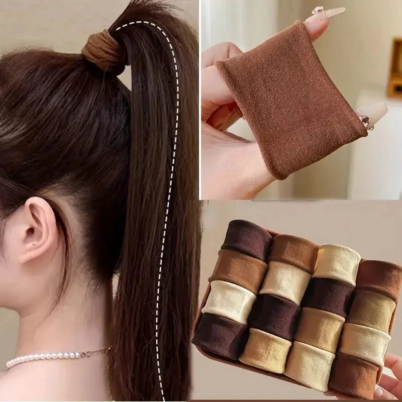 Colorful Nylon Elastic Hair Bands For Women And Girls Set Of 5 10 20 Pcs Ponytail Holders Hair Ties Scrunchies
