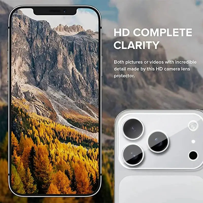 4-pack camera lens protectors by Simples Market for iPhone 17 Pro Max and Air 17/16/15/14 Pro Max, tempered glass