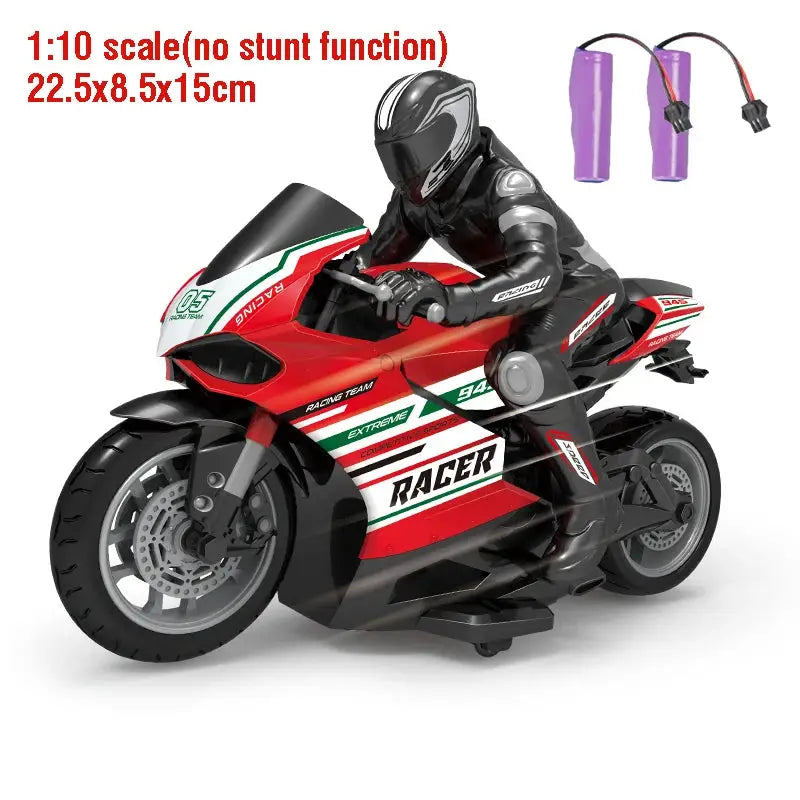 High Speed RC Motorcycle 1-6 and 1-10 Scale Electric Remote Control Bike 4CH Drift Car for Kids