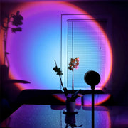 Rainbow Projection Lamp USB Powered Sunset Atmosphere Rotatable Angles