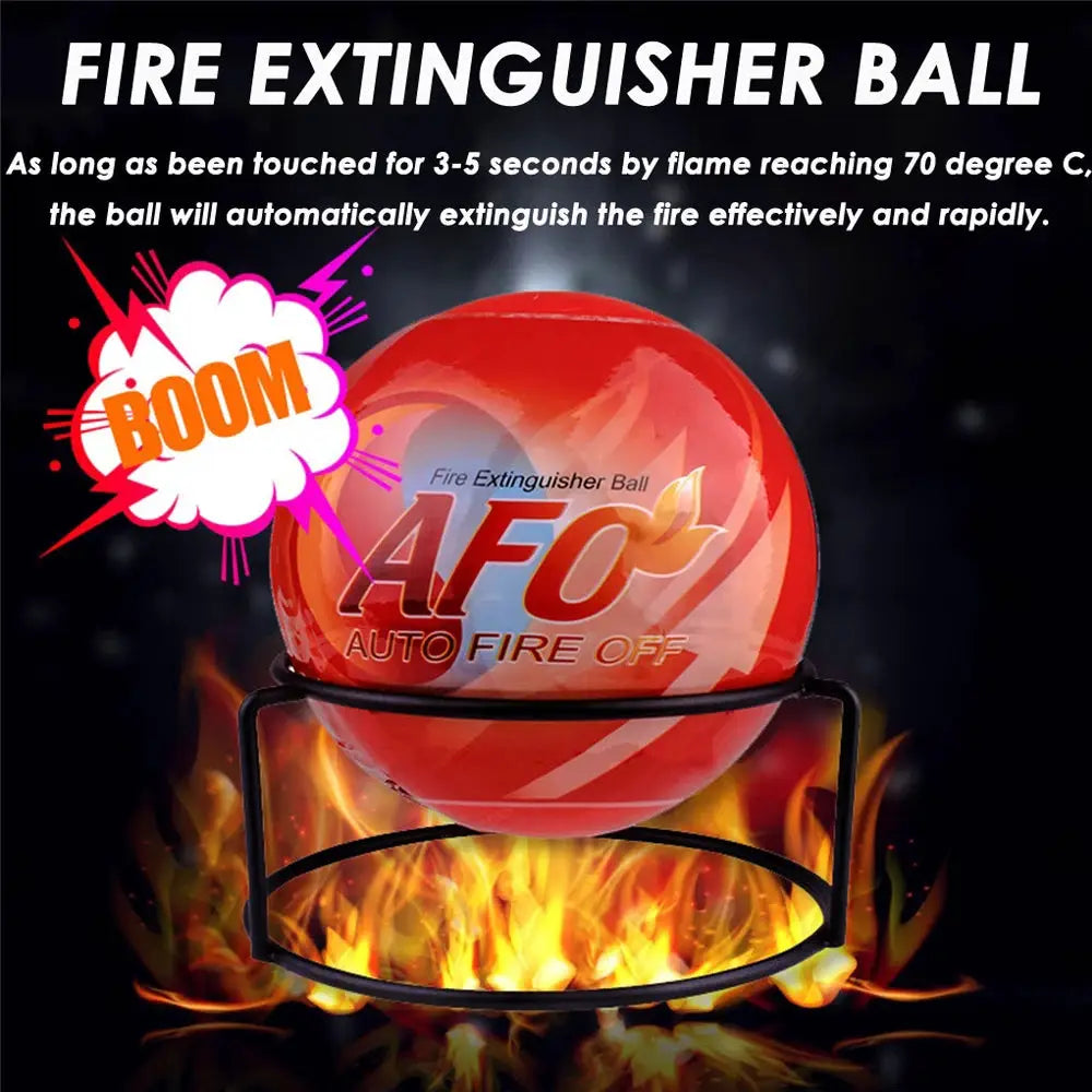 0.5kg Automatic Fire Extinguisher Ball With Bracket For Sockets Distribution Box And Cars Eco Safe Dry Powder