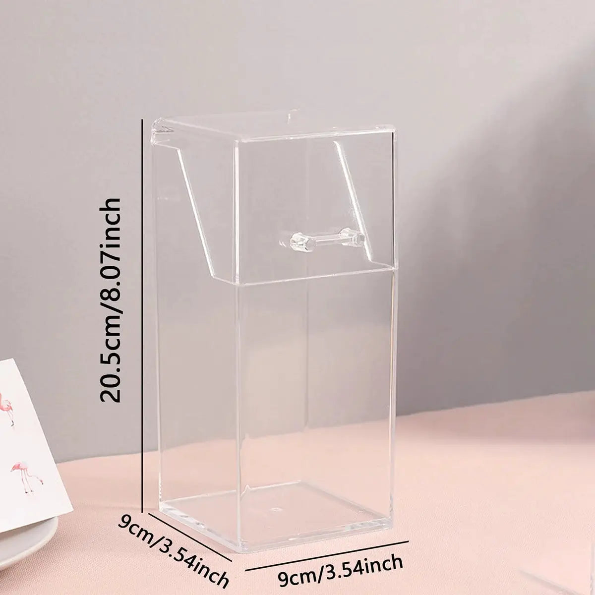 ClearView Transparent Makeup Brush Storage Box Durable Waterproof Organizer For Quick Cleaning And Easy Access
