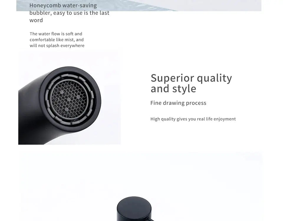 Bathroom basin faucet, Simples Market, wall-mounted black single-handle mixer with ceramic cartridge