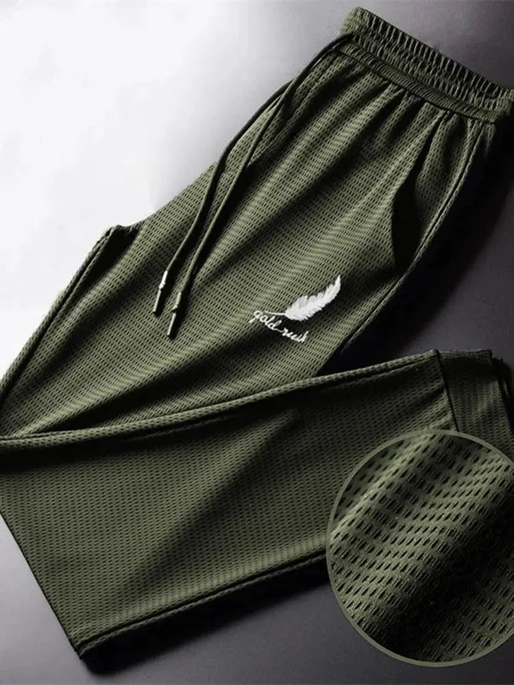 TrailPulse Mens Quick Dry Hiking Jogging Running Pants Breathable Lightweight Performance
