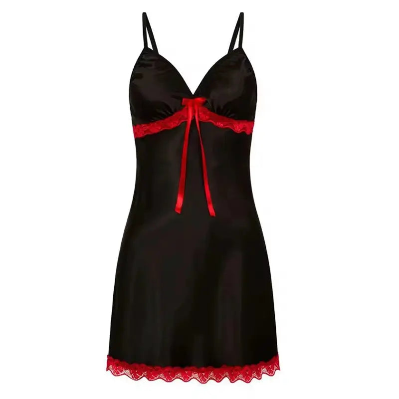 Aurora Lace Suspender Nightgown Plus Size Sleeveless V Neck Pajama Set Available In Multiple Colors