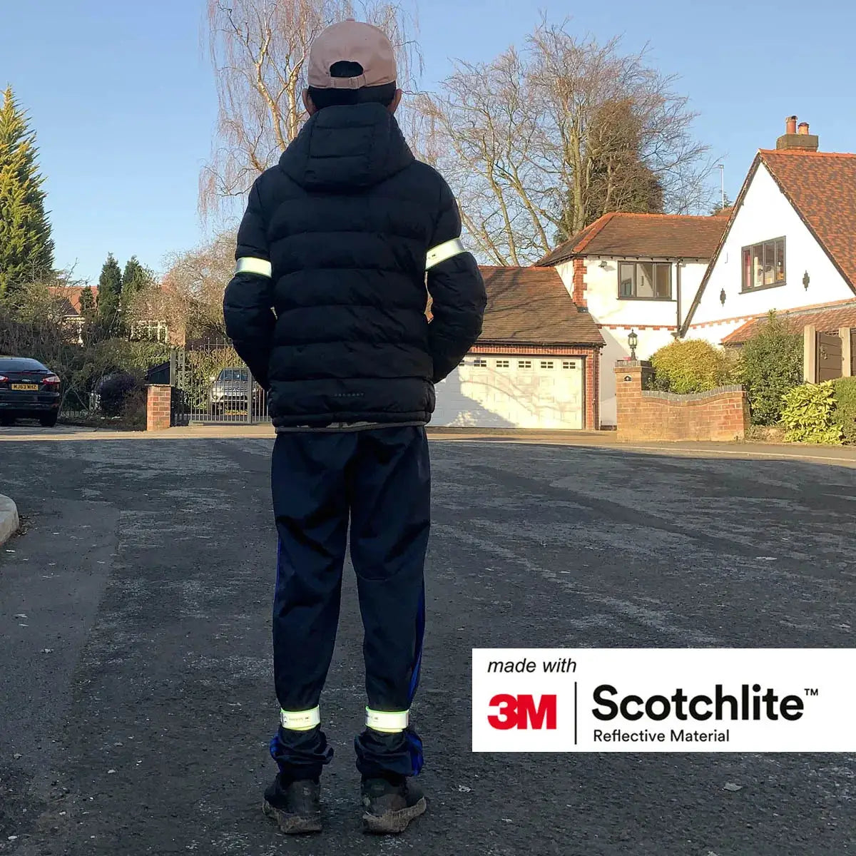 Salzmann High Visibility Reflective Slap Wrap Armband for Night Running Cycling and Walking Made with 3M Scotchlite