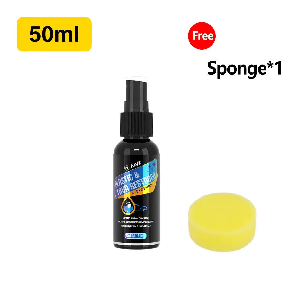 Simples Market Plastic & Trim Restorer 50ml bottle with free yellow sponge