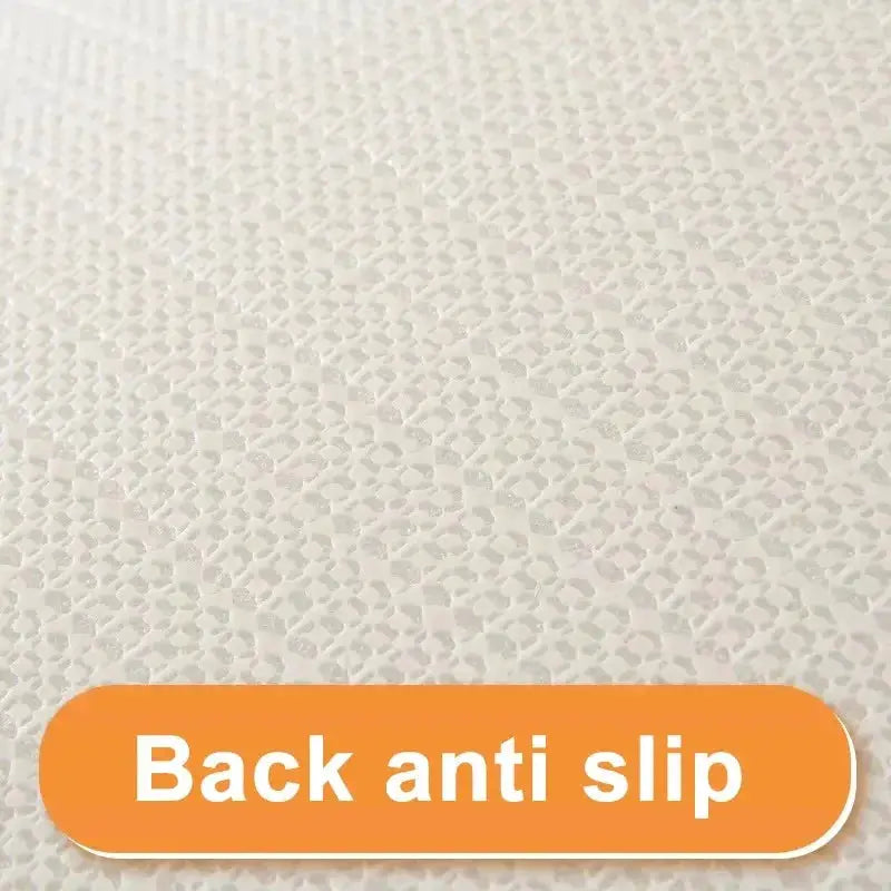 Simples Market 3-piece memory foam bathroom mat set with back anti slip, beige textured mats