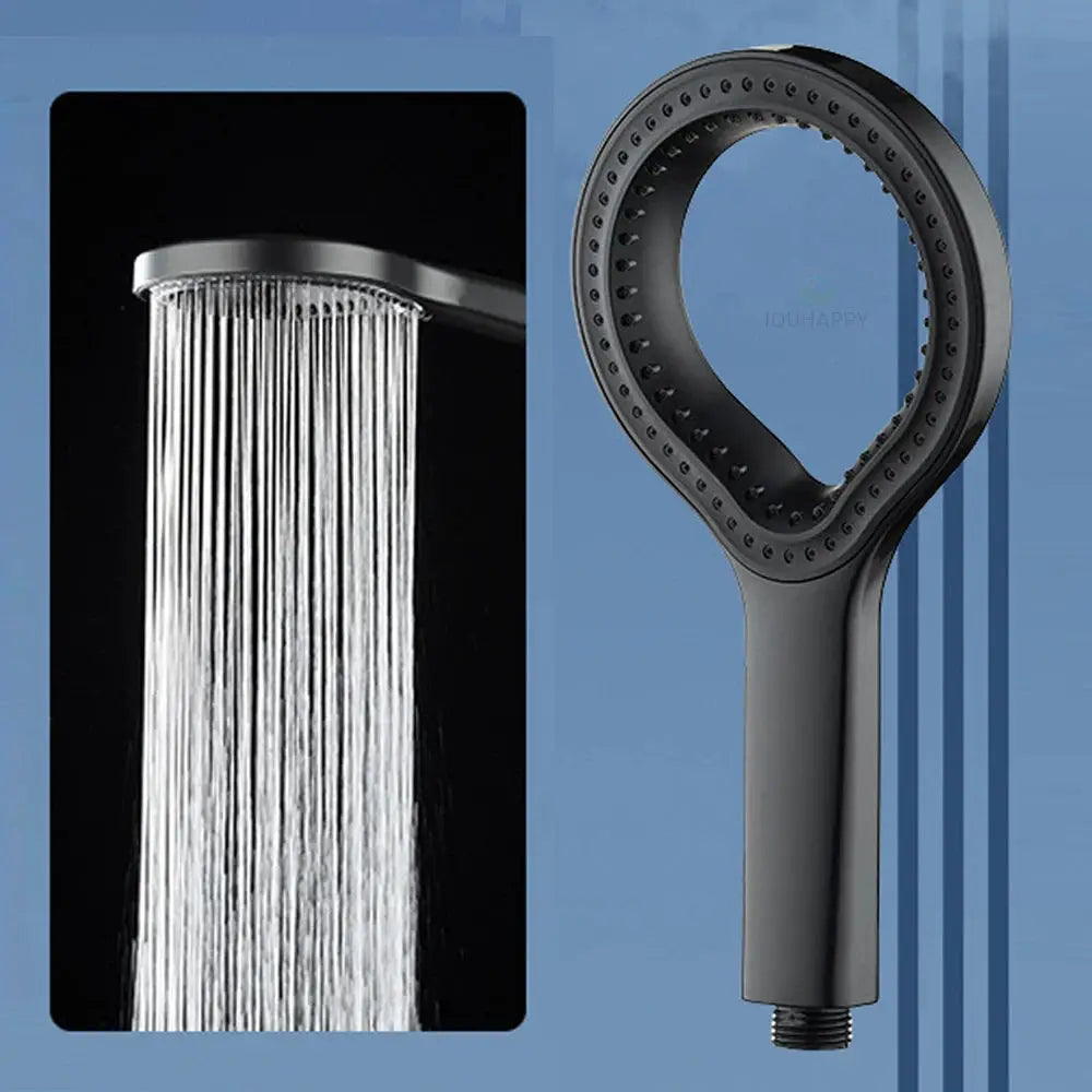 Ring-design handheld rainfall shower head by Simples Market, high-pressure bathroom booster