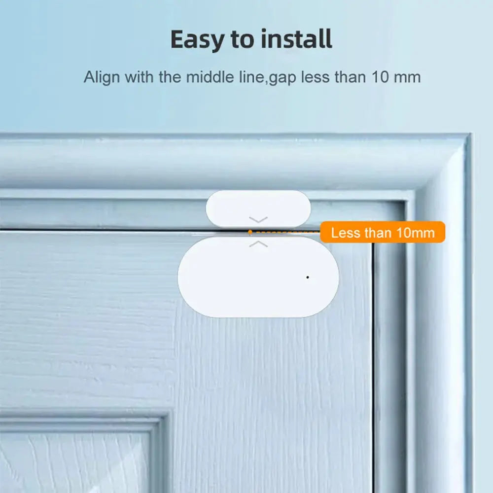 Door/window contact sensor pair by Simples Market, Zigbee 3.0, white