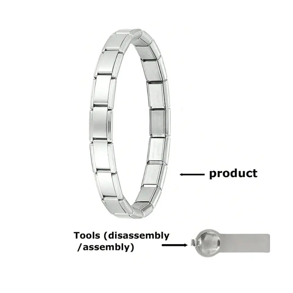 ZAKOL Stainless Steel Italian Charm Bracelet Opening Tools Set for Jewelry Making Diy Craft