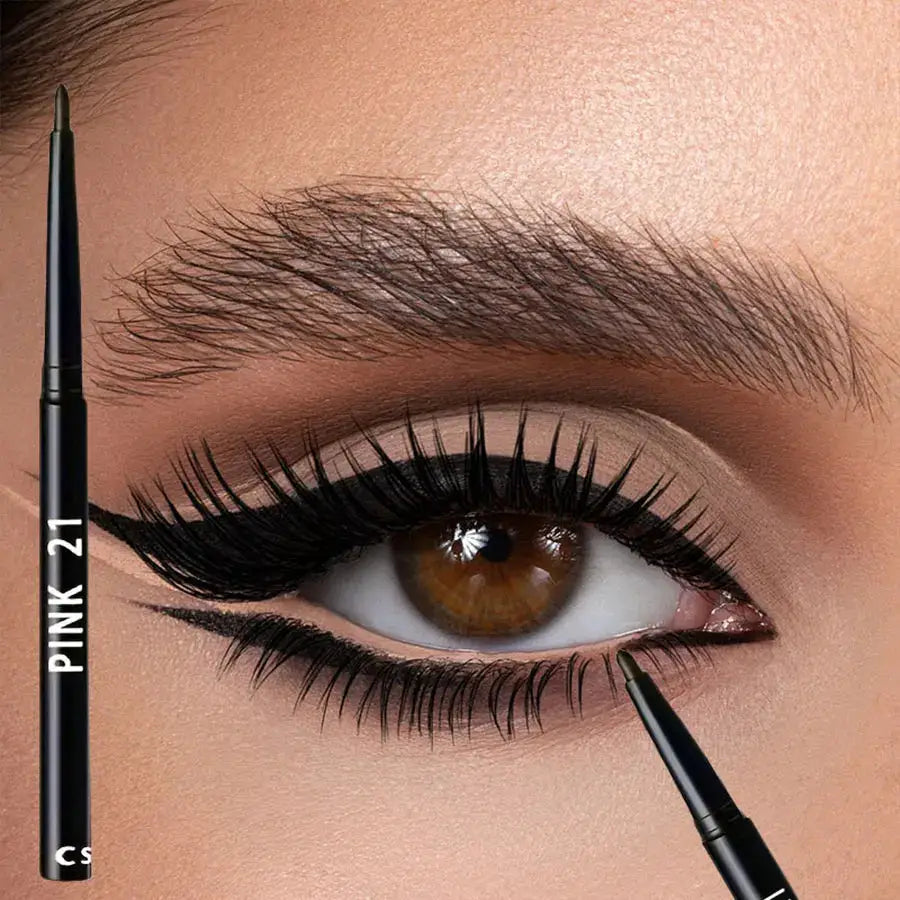 NovaLine 5 Pack Waterproof Black Eyeliner Pencils Long Lasting Smudge Proof Easy Glide Formula