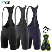 Mens Cycling Bib Shorts Seamless Breathable 7 Hour Padded Ergonomic Insert Pro Team MTB Riding Bib Tights