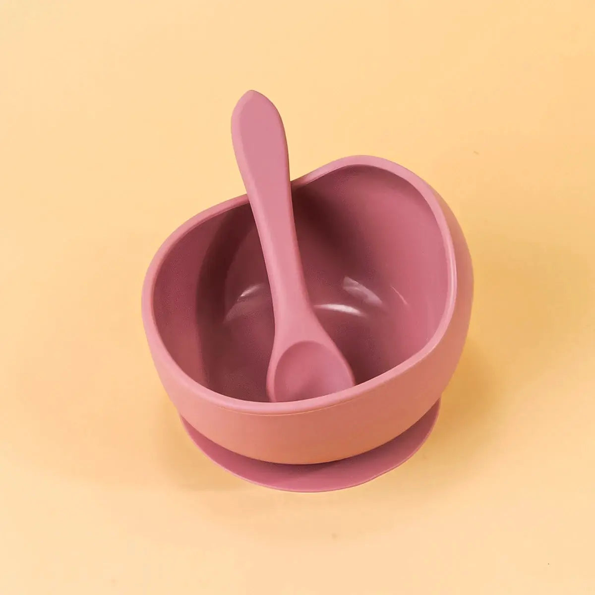 2 Piece Silicone Sucker Bowl Set For Infants And Toddlers With Strong Suction Base For Spill Free Mealtime