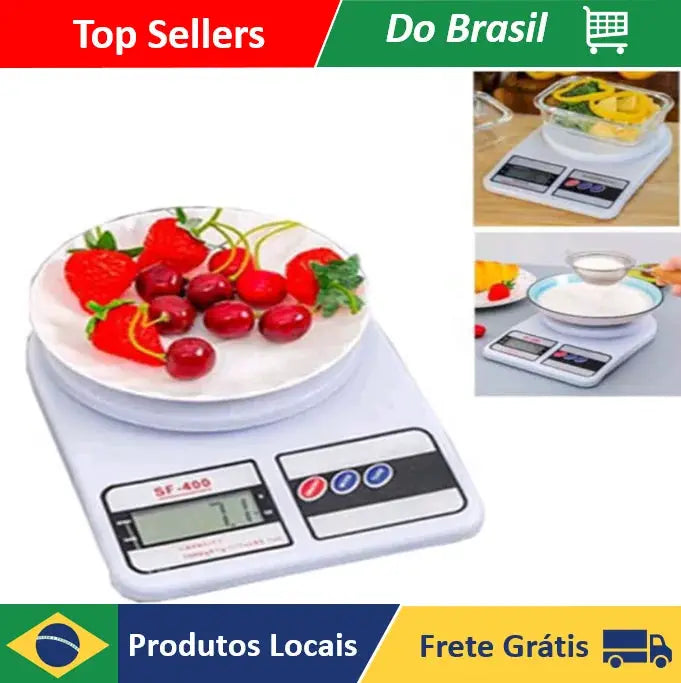 Digital Precision Kitchen Scale 10kg for Nutrition and Diet Compact Food Weighing Scale