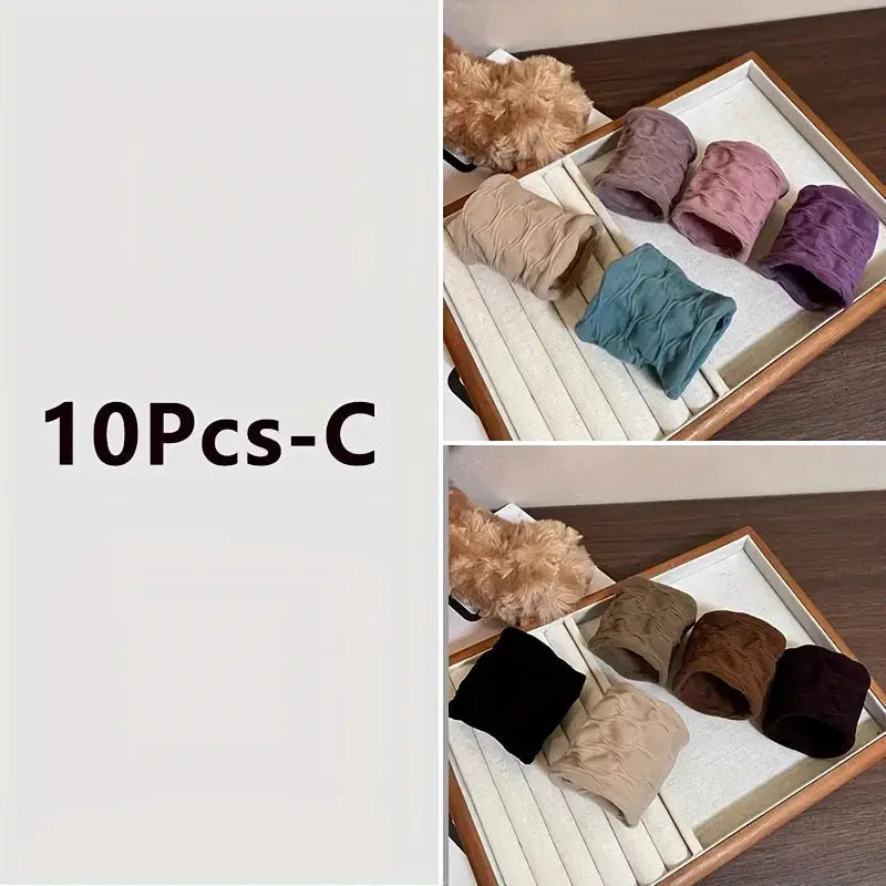 Colorful Nylon Elastic Hair Bands For Women And Girls Set Of 5 10 20 Pcs Ponytail Holders Hair Ties Scrunchies
