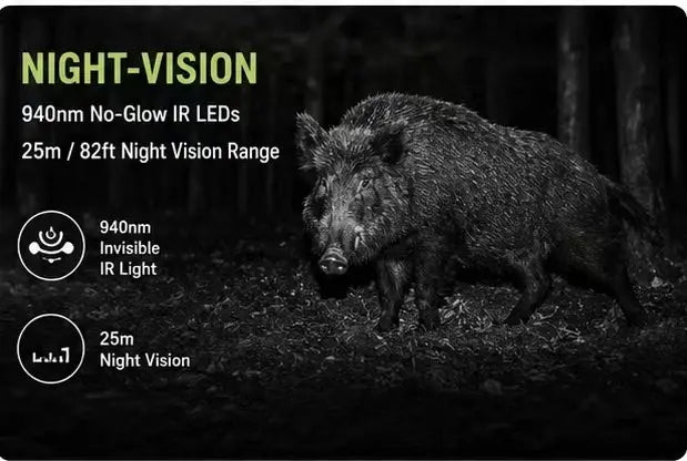 Simples Market Solar Wildlife 50MP 4K Trail Camera with night vision and waterproof outdoor monitoring