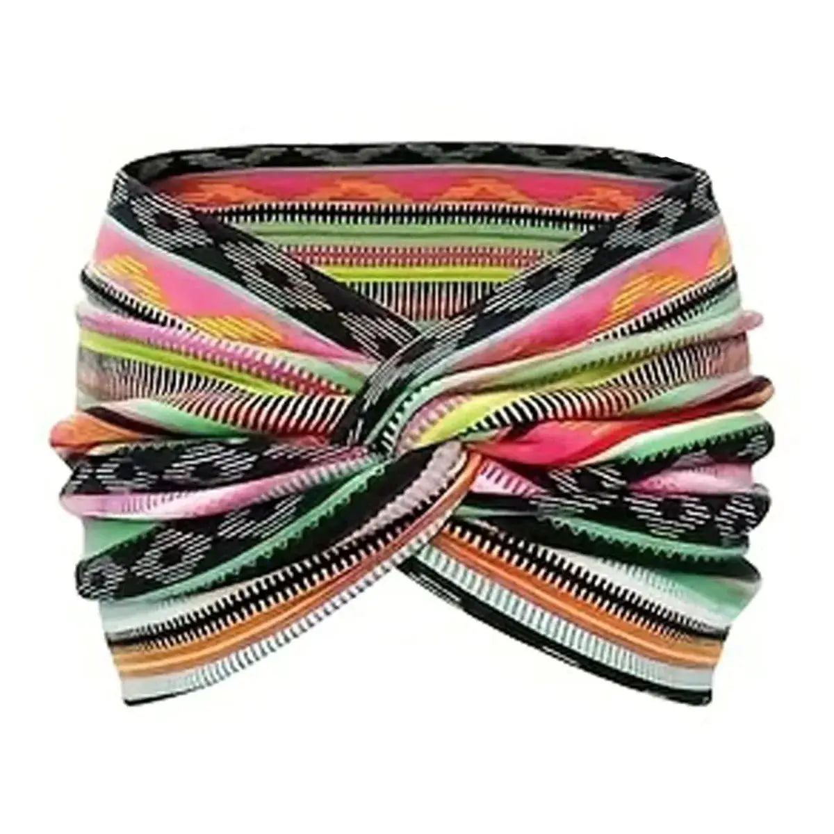 Ultra Wide Elastic Knot Cross Yoga Hairband For Women Fitness Enthusiasts Gym Workout Headband Hair Accessory