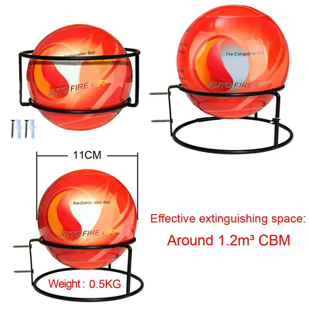 0.5kg Automatic Fire Extinguisher Ball With Bracket For Sockets Distribution Box And Cars Eco Safe Dry Powder