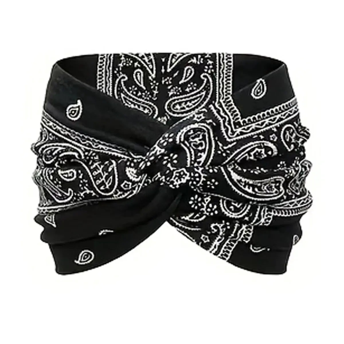 Ultra Wide Elastic Knot Cross Yoga Hairband For Women Fitness Enthusiasts Gym Workout Headband Hair Accessory