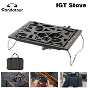 Pandatour IGT Camping Stove With Super High Firepower Stainless Steel Tabletop Desktop One Touch Folding Stove