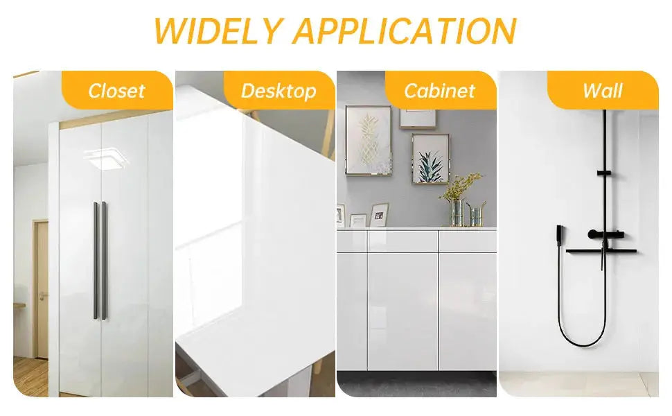 Simples Market 40cm self-adhesive PVC wallpaper; waterproof and oil-proof; 4-panel display: closet, desk, cabinet, wall.