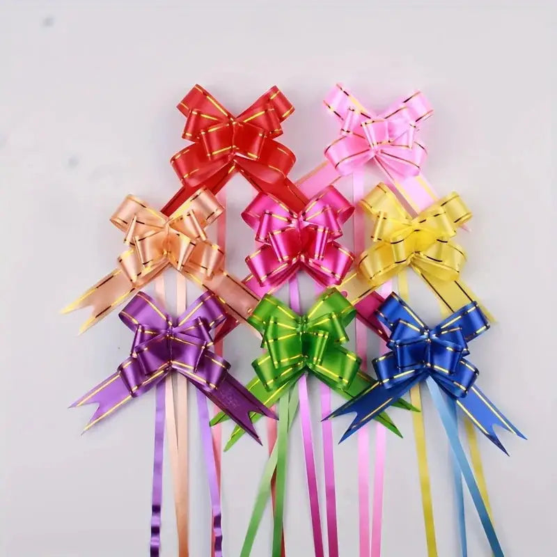 100 Pcs Ribbon Pull Bows Bulk Pack For Party Wedding Christmas Tree Gift Wrapping And Decor