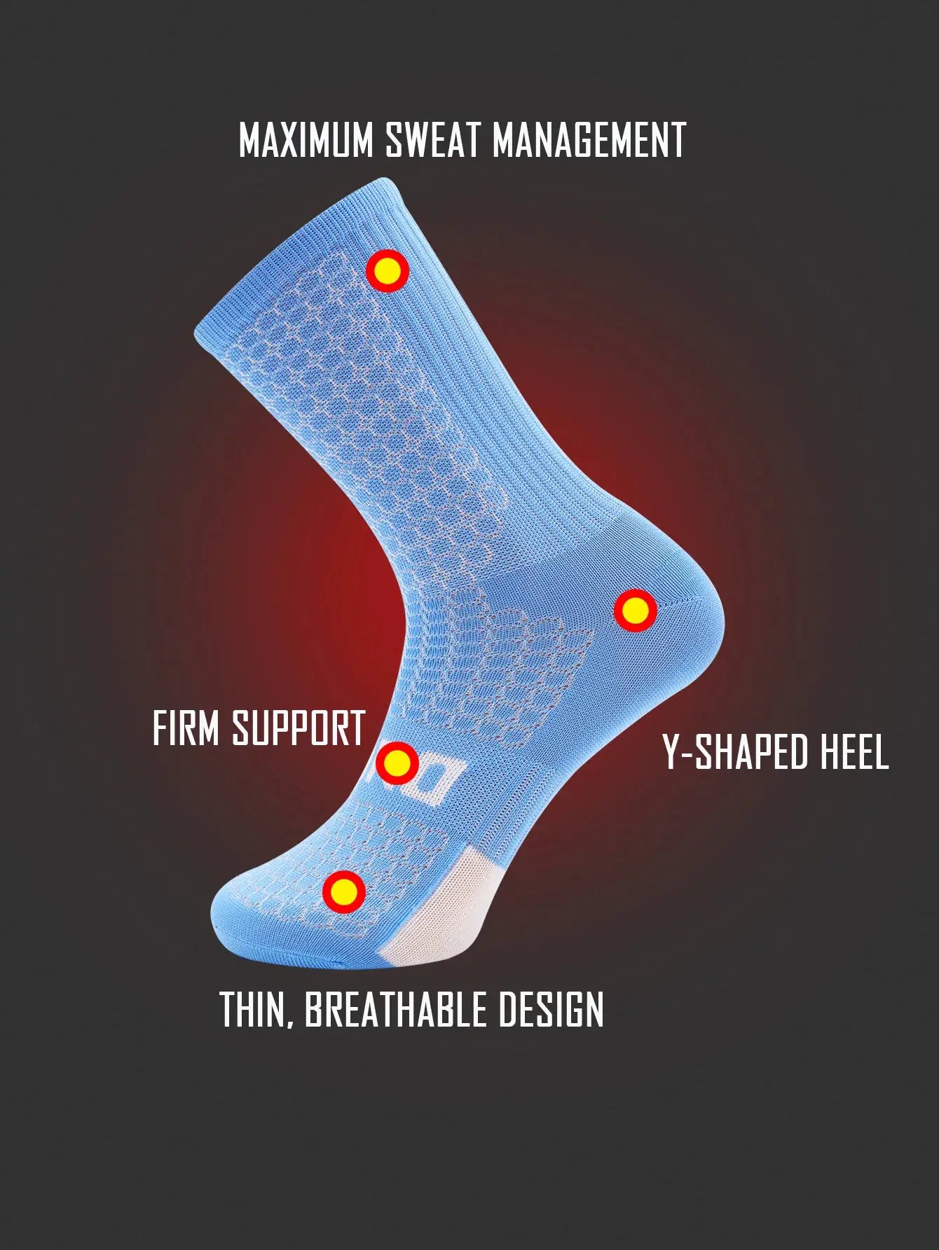 Professional Cycling Socks And Compression Socks Breathable For Men And Women For Running And Basketball