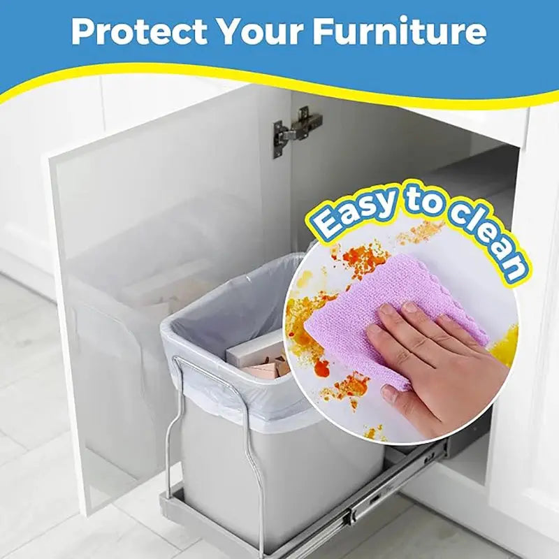 45cm Transparent electrostatic adsorption protective film for kitchens; oil-proof and easy to clean.
