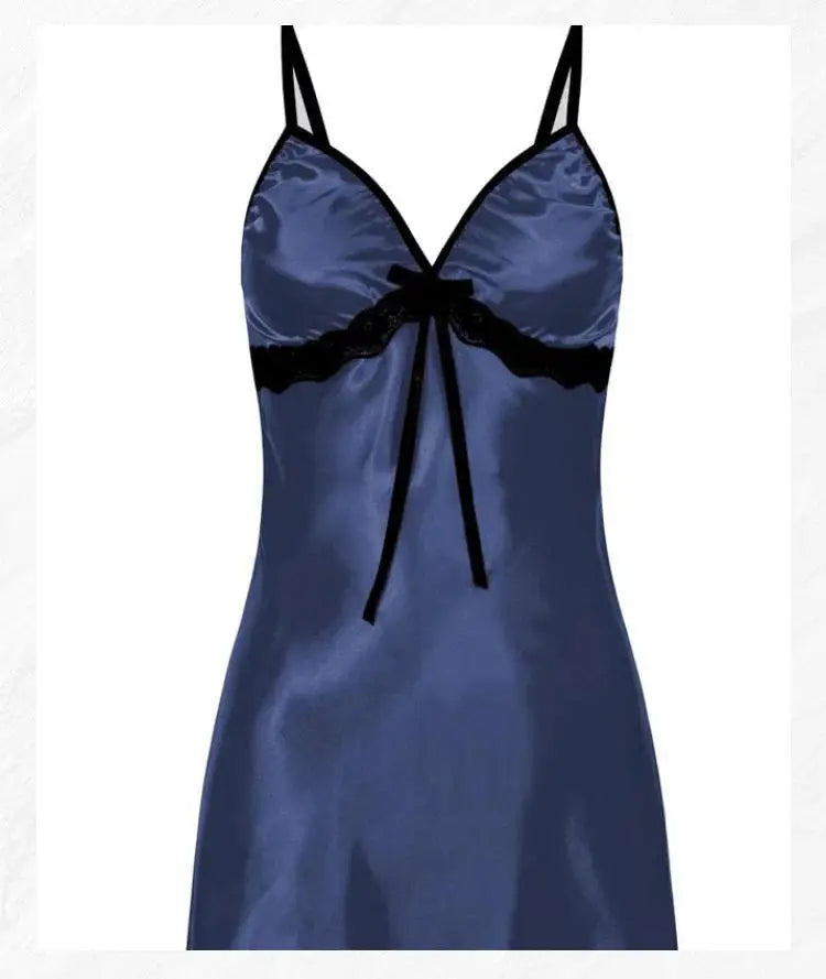 Aurora Lace Suspender Nightgown Plus Size Sleeveless V Neck Pajama Set Available In Multiple Colors