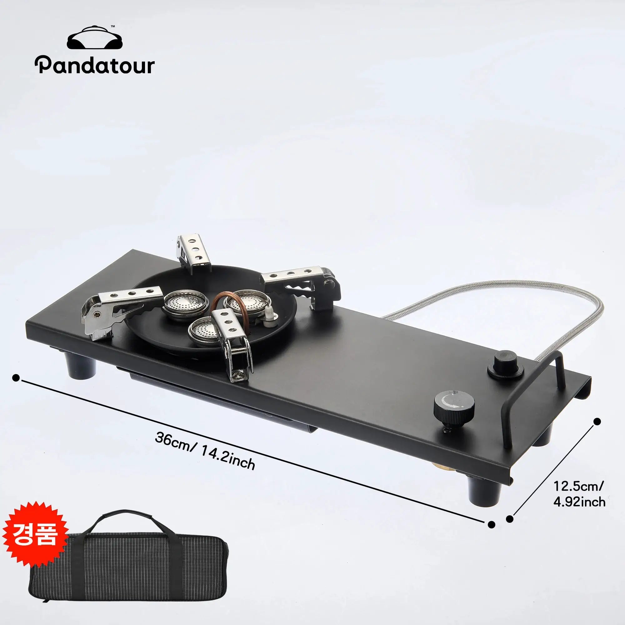 Pandatour IGT Camping Stove With Super High Firepower Stainless Steel Tabletop Desktop One Touch Folding Stove