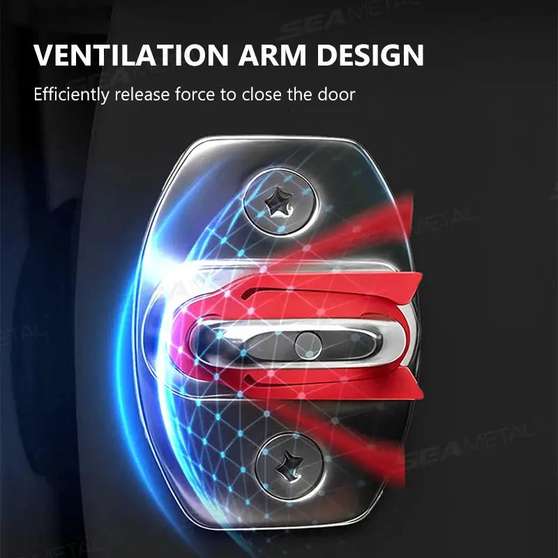 SEAMETAL Upgraded Shock Absorber for Car Side Door Silicone Pad Cushion Soundproof Anti Vibration Buffer Pad