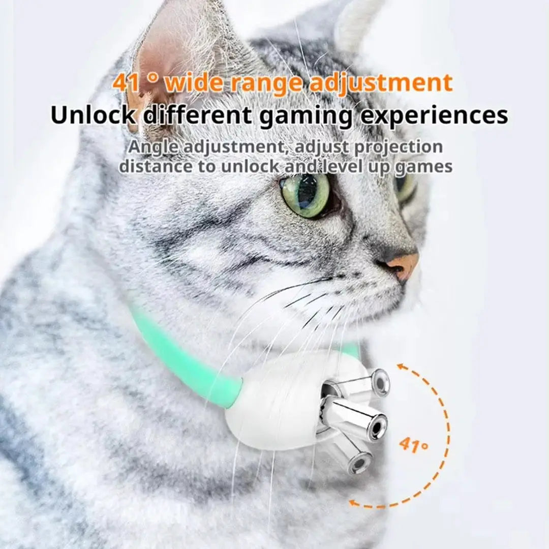 Rechargeable Laser Cat Teasing Collar Infrared Interactive Toy