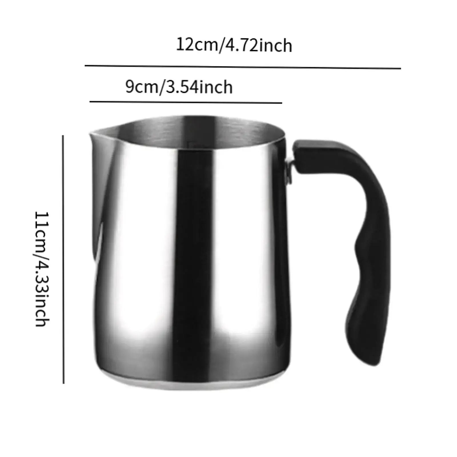 Stainless Steel Turkish Coffee Pot With Long Handle For Easy Pouring And Versatile Heating Milk Warmer