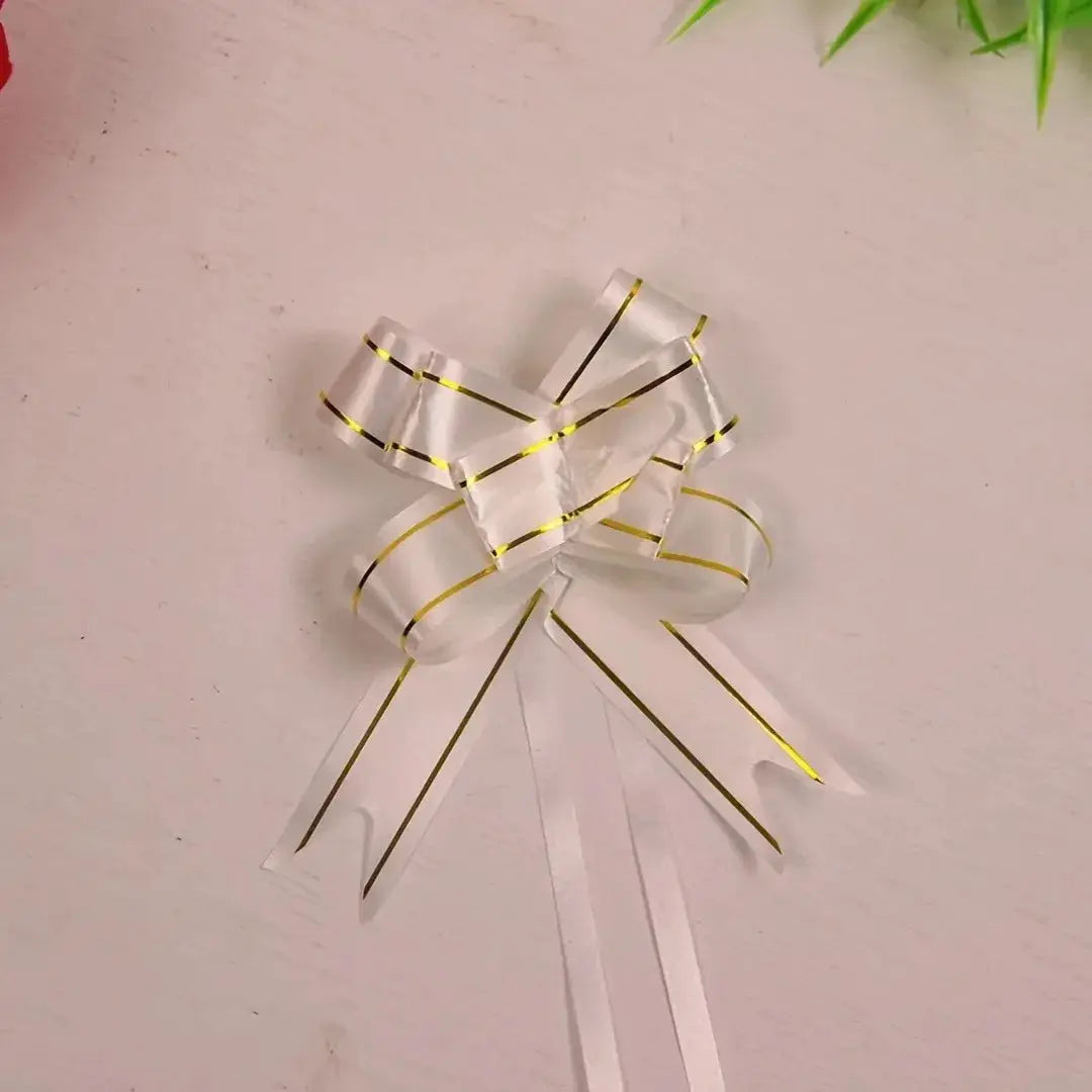 100 Pcs Ribbon Pull Bows Bulk Pack For Party Wedding Christmas Tree Gift Wrapping And Decor