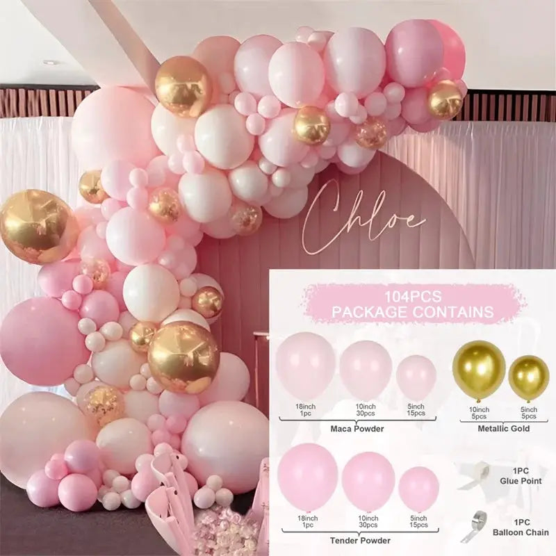 Balloon Garland Arch Kit Birthday Party Decoration Foil Balloons For Baby Shower Weddings And Events