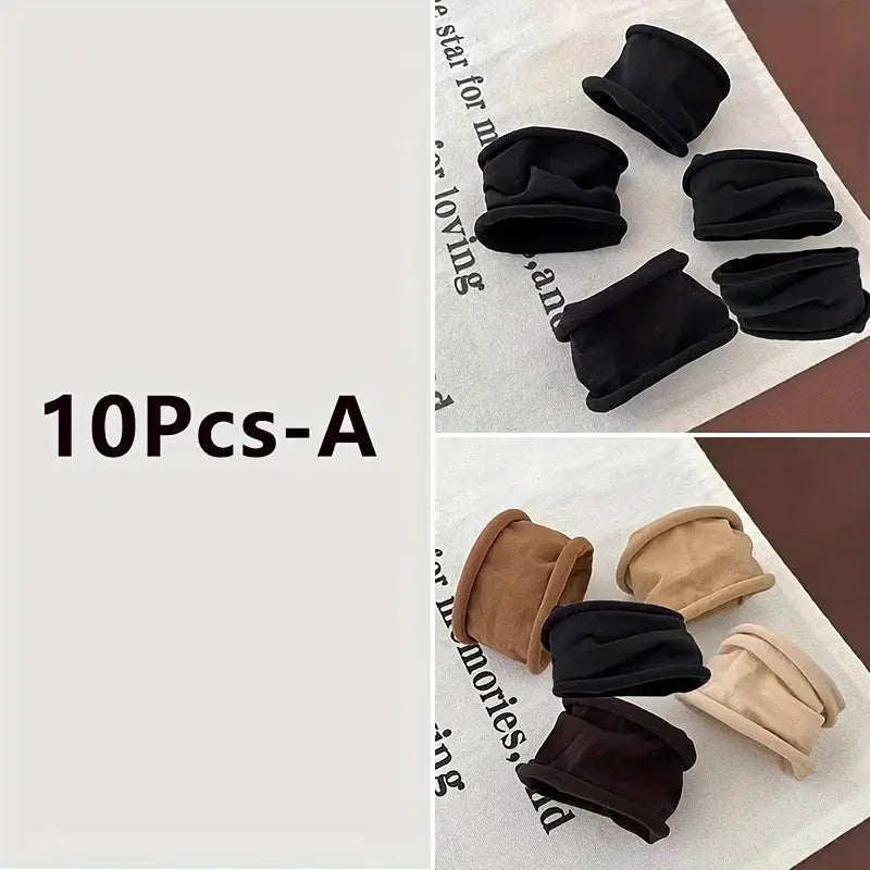 Colorful Nylon Elastic Hair Bands For Women And Girls Set Of 5 10 20 Pcs Ponytail Holders Hair Ties Scrunchies