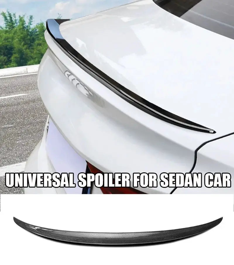 Simples Market universal spoiler lip for sedans, carbon fiber look, 121cm length