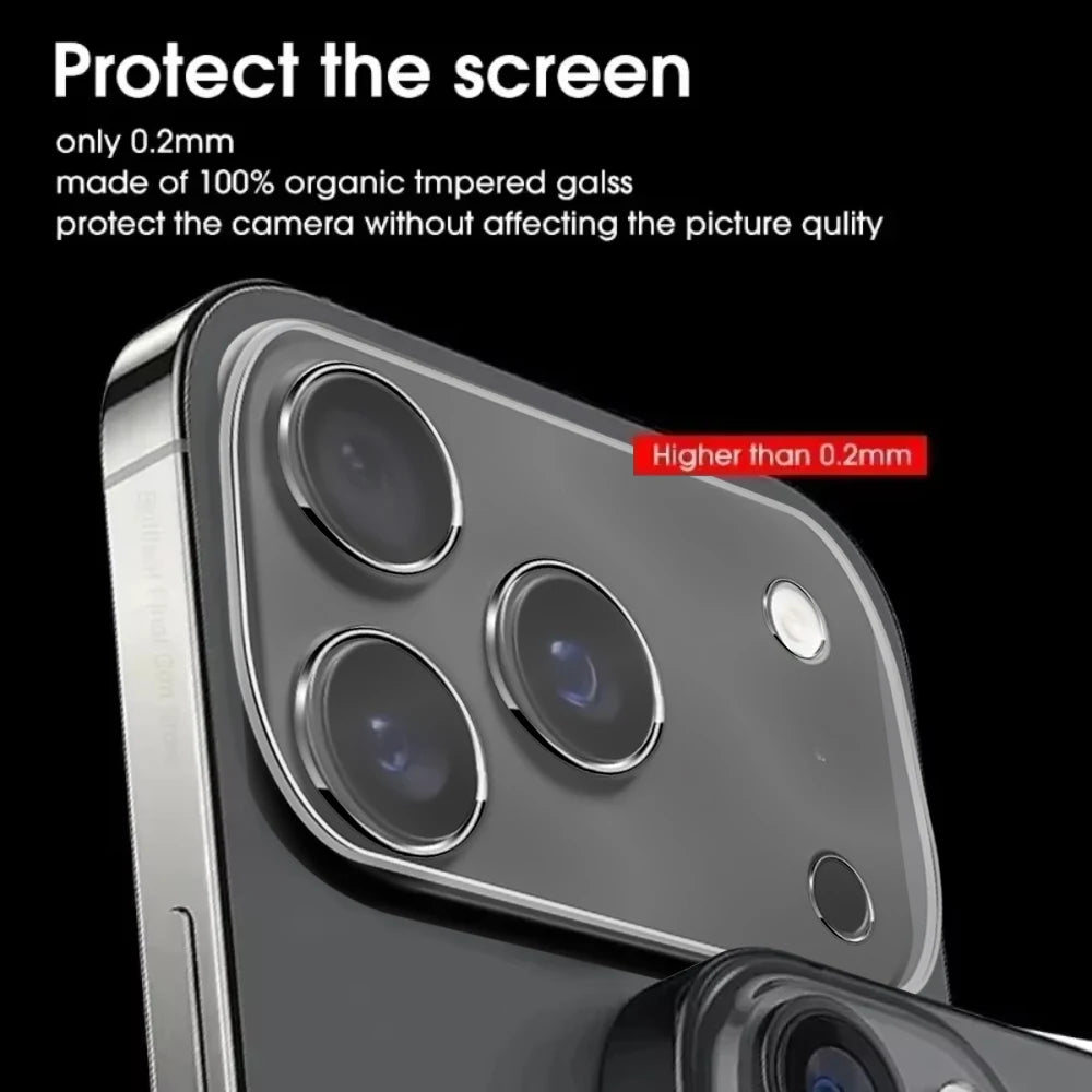 4-pack camera lens protectors for iPhone 17 Pro Max, clear tempered glass