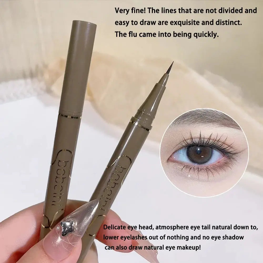 SilkLine 0.05mm Ultra Slim Liquid Eyeliner Waterproof Quick Drying Long Lasting 4 Color Set