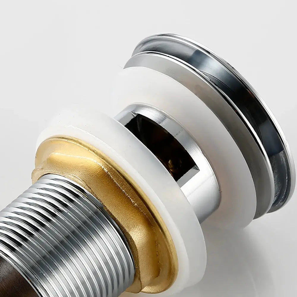 Bagnolux chrome pop-up bathroom sink drain stopper with brass ring for vessel sink vanity Simples Market