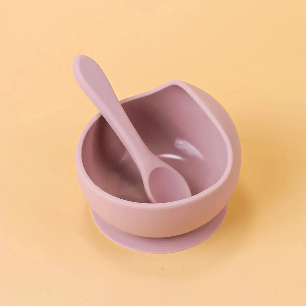 2 Piece Silicone Sucker Bowl Set For Infants And Toddlers With Strong Suction Base For Spill Free Mealtime