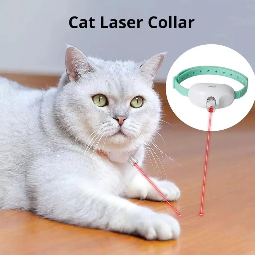 Rechargeable Laser Cat Teasing Collar Infrared Interactive Toy