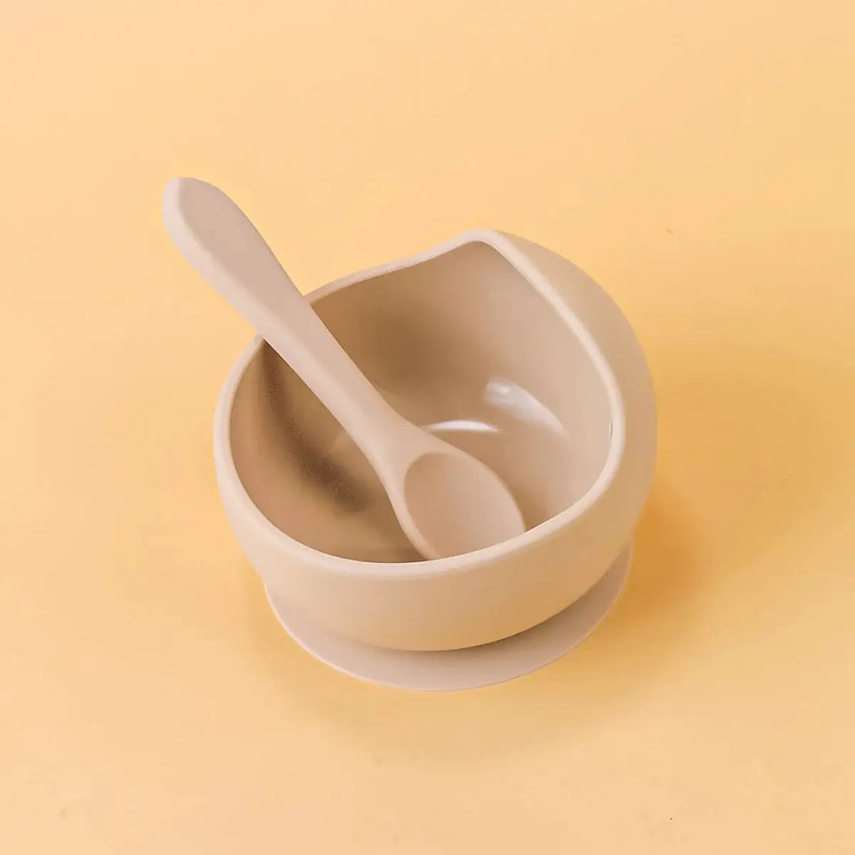 2 Piece Silicone Sucker Bowl Set For Infants And Toddlers With Strong Suction Base For Spill Free Mealtime