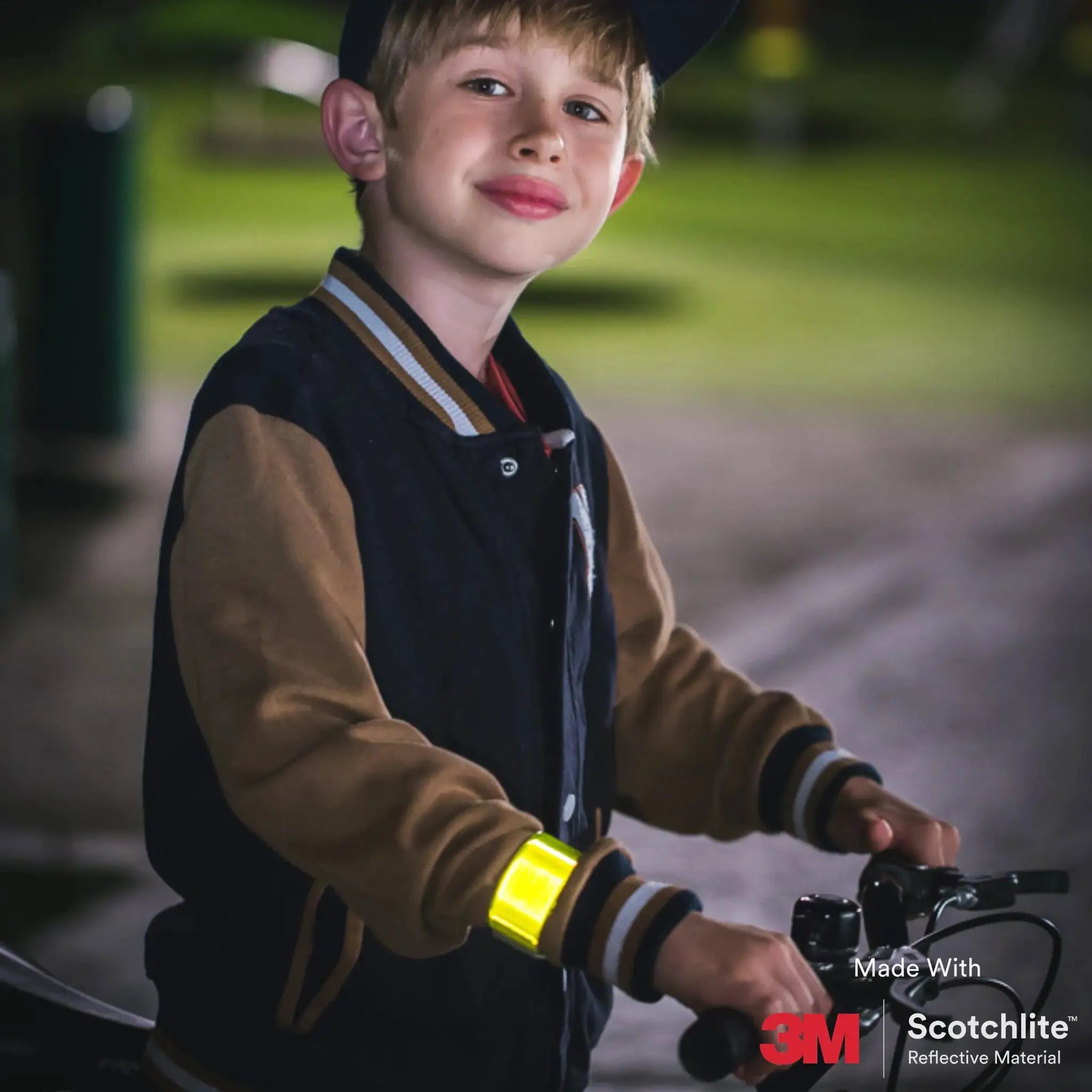 Salzmann High Visibility Reflective Slap Wrap Armband for Night Running Cycling and Walking Made with 3M Scotchlite