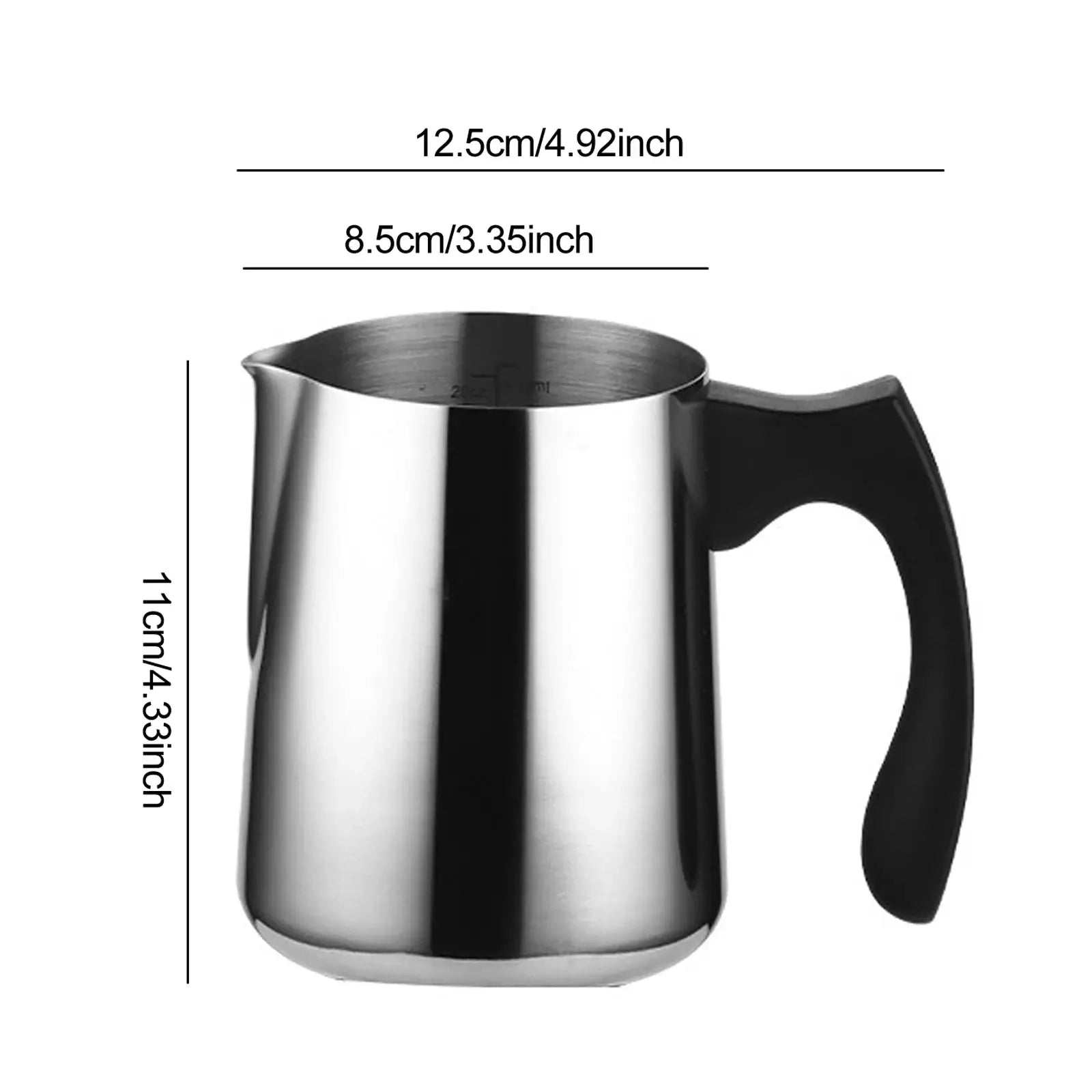 Stainless Steel Turkish Coffee Pot With Long Handle For Easy Pouring And Versatile Heating Milk Warmer