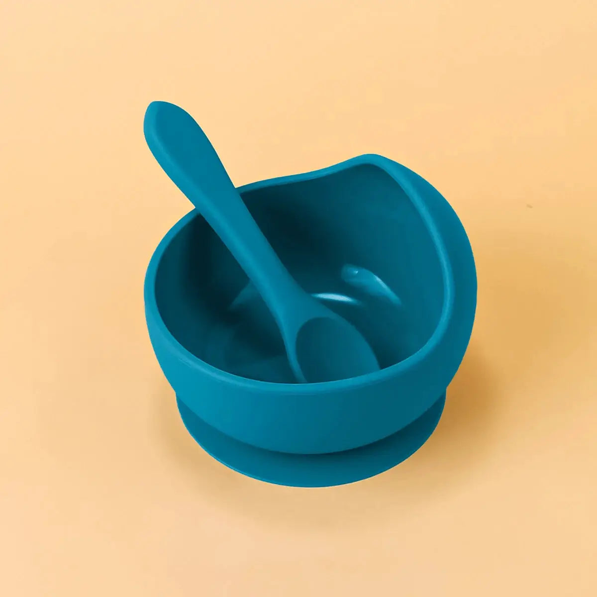 2 Piece Silicone Sucker Bowl Set For Infants And Toddlers With Strong Suction Base For Spill Free Mealtime
